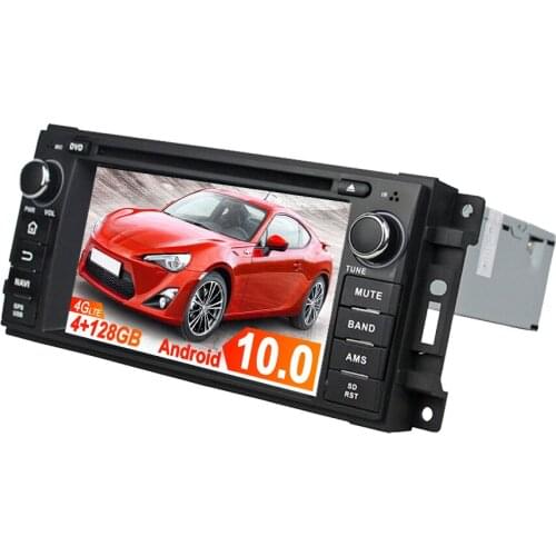 Android 9 4GB Car DVD Player GPS Map Navigation For Jeep Wrangler Head Unit Multimedia Player Tape Recorder Touch Screen DSP PX6