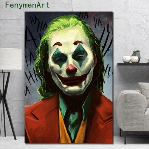 Decorative Painting Joker Man Poster Print On Canvas Nordic Joker Comics Picture Modern Wall Art Living Room Home Decoration