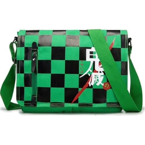 Demon Slayer: Kimetsu no Yaiba Messenger Bag Cosplay Kamado Tanjirou Nezuko Giyuu Single Shoulder Satchel Rucksack Mochila Bags