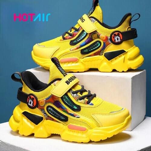 2021 Spring Sneakers Kids Sports Shoes For Boys Children Casual Boy Sneaker Student Shoes Child Anti-Slippery c87