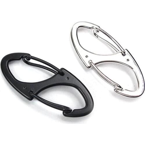Outdoor Snap Buckle Rock Climbing Quick Release S Type Zinc Alloy Spring Buckle Mini Clips