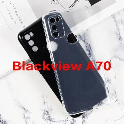 Soft Black TPU Case For Blackview A70 Back Cover Full Protection Transparent Phone Case For Blackview A70 a70 70a Silcone Caso