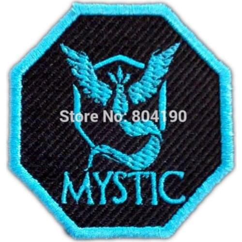 4" Go Team Mystic logo Iron On Patch HOT Embroidered Emblem applique Costume Cosplay Team