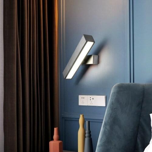Wall Lamp Bedroom Bedside Lamp Aisle Stairs Study Living Room Simple Modern Creative Rotatable Reading Wall Lamp