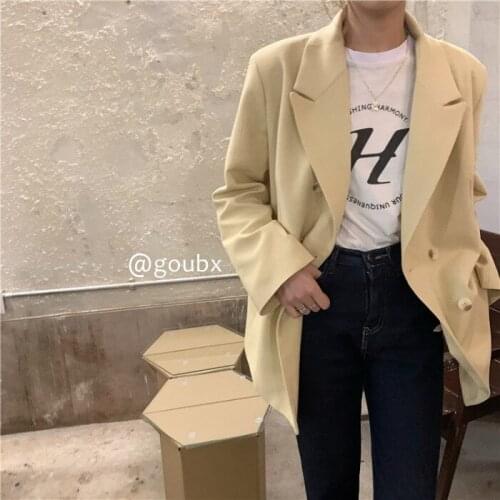 2021spring and Autumn New Korean Style Loose Casual Graceful Suit Jacket Womens Fried Street High-Grade Suit Top