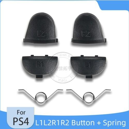 HOTHINK 1set 2.0 Version L1L2R1R2 Trigger Buttons for PS4 Controller L2 R2 Springs for PlayStation 4 DualShock 4
