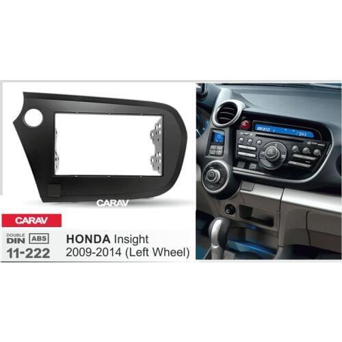 Radio Fascia for HONDA Insight 2009-2014 Left Wheel Double Din Radio DVD Stereo CD Panel Dash Mount CARAV 11-222