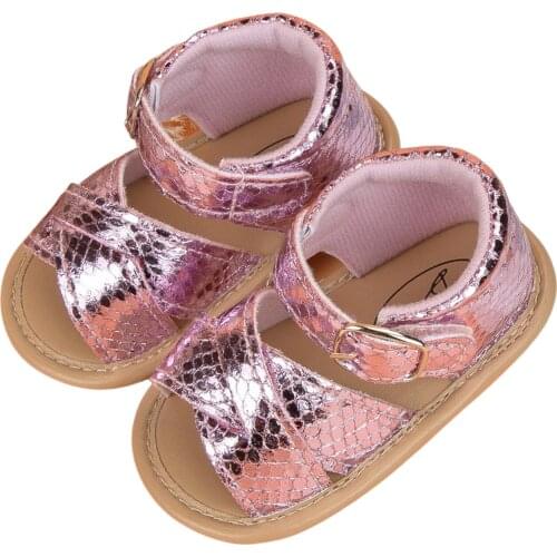 Infant Baby Girls Sandals Toddler Solid Anti-Slip Walking Shoes Footwear Kids Summer 0-18 Months Newborn Non-slip Slippers