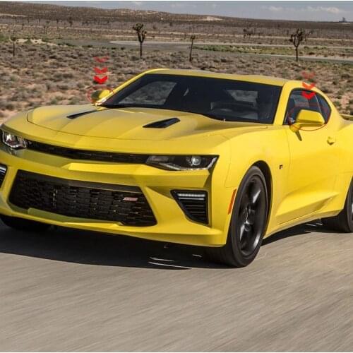 Carbon Fiber ABS Car Rearview Mirror Cover Trim for Chevrolet Camaro 2016-2020