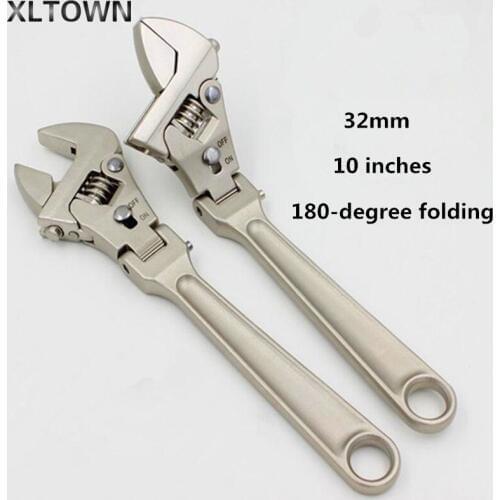 XLTOWN multi-function ratchet wrench can fold this 180 degree adjustable wrench shake head universal quick wrench
