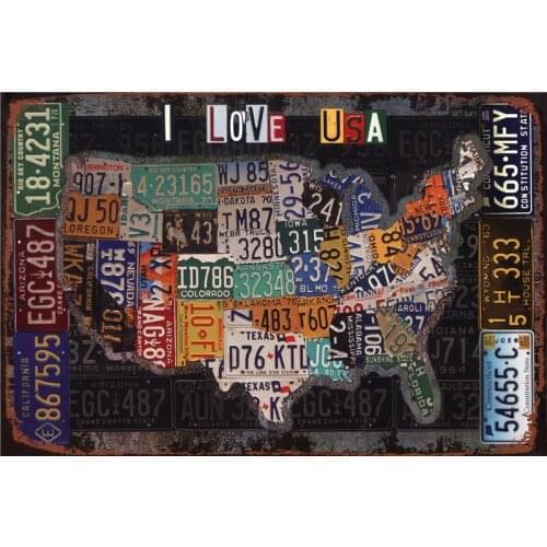 Gas Station Welcome Sign in Home Decor Vintage Metal Plate Home Decoration Accessories Posters Garden Decoration Outdoor Garage