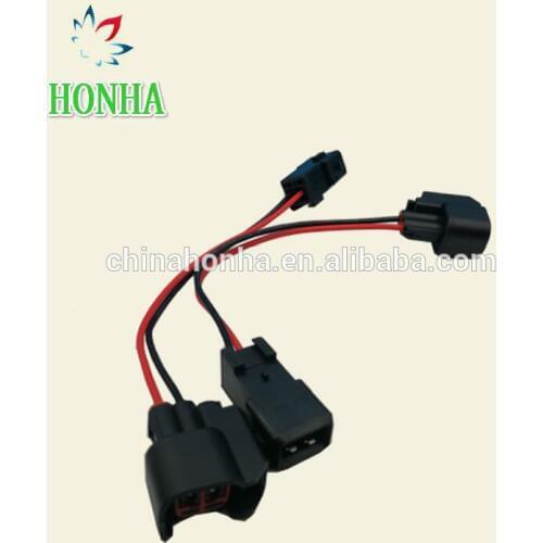 Free shipping 10/20/50/100 pcs/lots Electric male female fuel injector connectors EV6 to EV1 Adapter kit Wire Harness