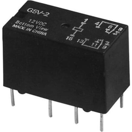 10Pcs G5V-2 DC12V DPDT 8Pin PCB Mount Low-cost Signal Relay