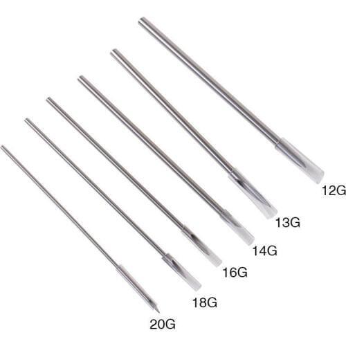 100pcs Sterile Body tattoo Piercing Needles Tattoo Needles 12G 13G 14G 15G 16G disposable supplies