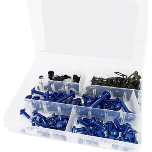 177pcs/lot Motorcycle Windscreen Fairing Bolts Boxed Fastener Clips