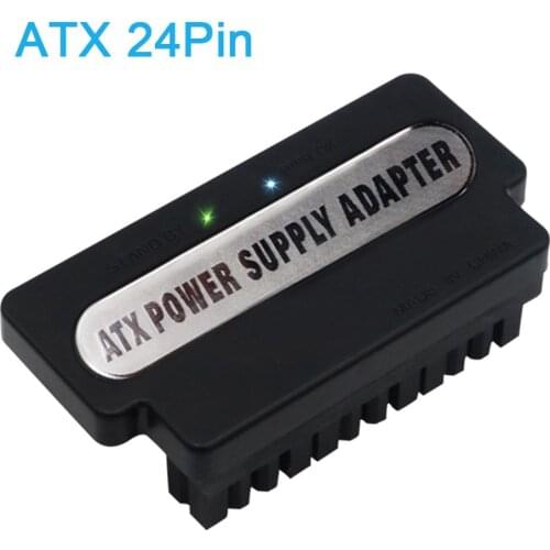 ATX 24Pin Female to 24pin Male 90 Degree Power Supply Adapter Mainboard Motherboard for Desktops PC Supply