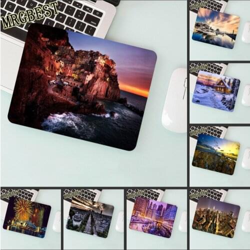 MRGBEST Big Promotion 22x18/25x20/25x29 City Landscape Picture Game Anime Mouse Pad Computer Unique Desktop Gamer