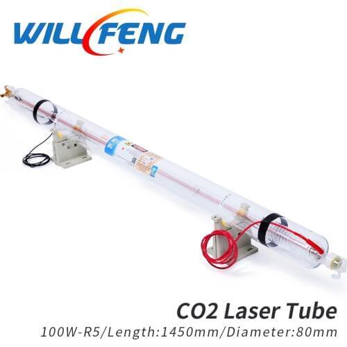 Will Feng Yong Li R5 100W Co2 Laser Tube Length 1450mm Diameter 80mm Laser Lamp For Co2 Laser Engraving Cutter Machine