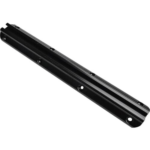 Black 12 inch Lightweight Aluminum Kayak Rail Mount DIY Gear for Marine Boat Fishing Rod Holder