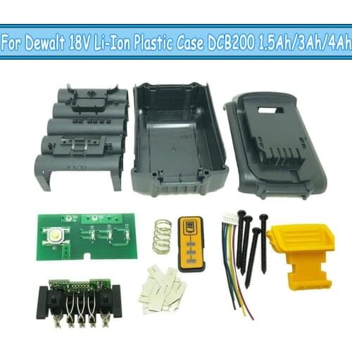 DCB200 DCB201 DCB204 Li-ion Battery Plastic Box Case PCB Charging PCB For Dewalt 18V 20V 1.5Ah 3.0Ah 4.0Ah 6.0Ah Tool Housing