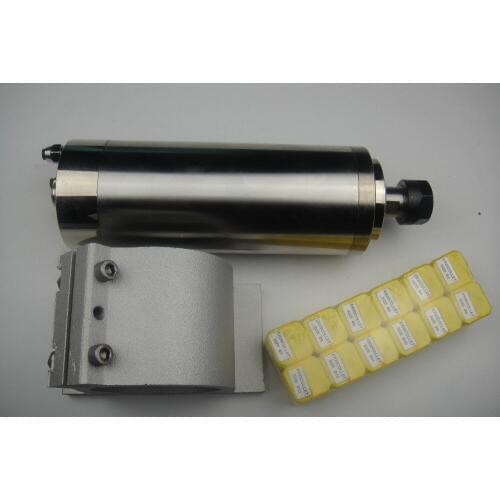 CNC spindle kit ER20 2.2KW water cooling spindle+1 piece spindle support +12 pieces ER20 collets