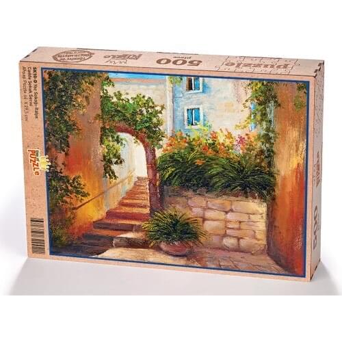 King Of Puzzle Summer Street Italy Wood Jigsaw Puzzle 500 Piece