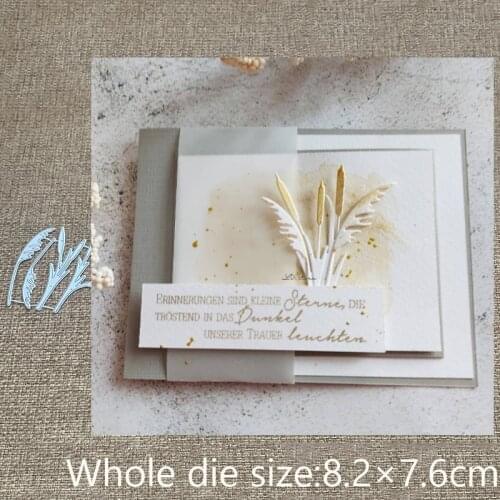 XLDesign Craft Metal stencil mold Cutting Dies Reed leaves decoration scrapbook die cuts Album Paper Card Craft Embossing