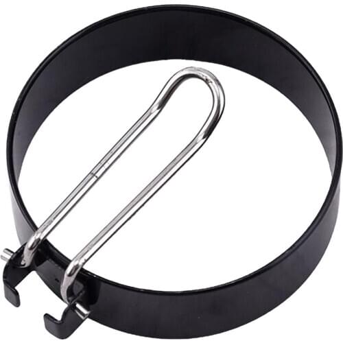 Metal Egg Frying Ring Circle Round Fried Poach Non-Stick Cooker Mold with Handle