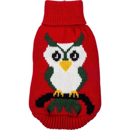 Fashion Owl Style Dog Sweater Soft Pet Clothes Winter Coat in Hallween Pet Product for Dogs and Cats
