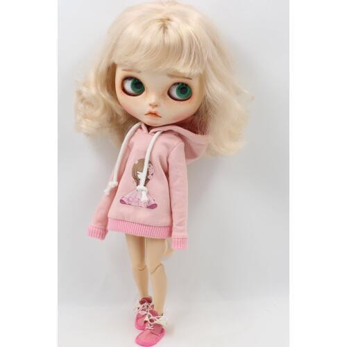 Outfits for Blyth doll Pink Sweater suit for 1/6 bjd icy dbs