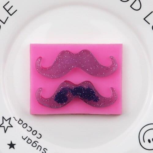 Bearded Fondant Silicone Mold Cake Decoration Handmade Epoxy Mold XGY-280
