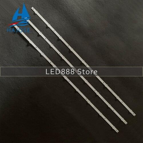 3pcs/set 9LED(3V) 840mm LED Backlight strip for Aoc 43s5295 43PFG5813 43PFG5813/78 43PFF5292 CEJJ-LB430Z-9S1P-M3030-D-1