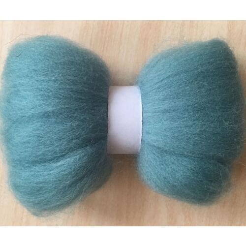 WFPFBEC Z12 DIY fun doll needlework 100% merino Wool Fibre Wool Roving For Needle Felting 50G 100G
