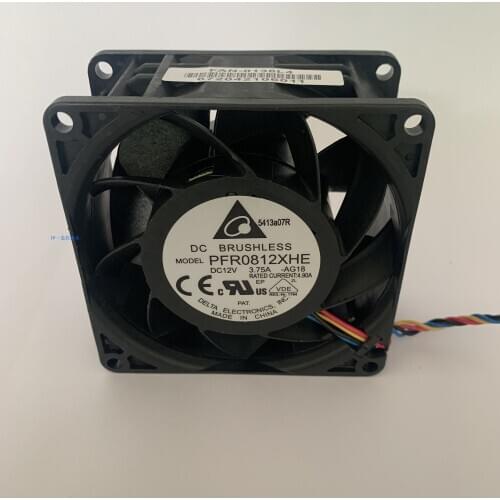1pcs New PFR0812XHE for Delta Electronics 8038 DC 12V 3.75A 8CM Gale Volume High Speed Booster Cooling Fan