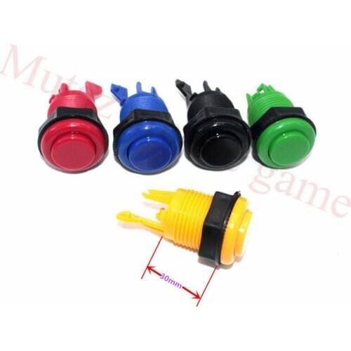 10PCS/LOT American happ style push button Arcade short happ push button with microswitch for Arcade machines parts