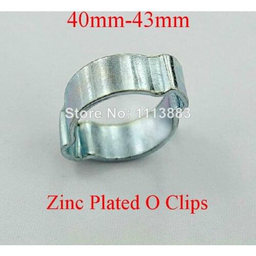 40-43mm Zinc Plated Hose O Clips Pipe Clamp Tube Connecting