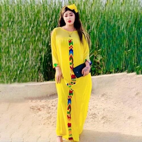 Polyester Printing African Dresses for Women Summer African Women O-neck Dashiki Long Dress Maxi Dress African Clothes Women