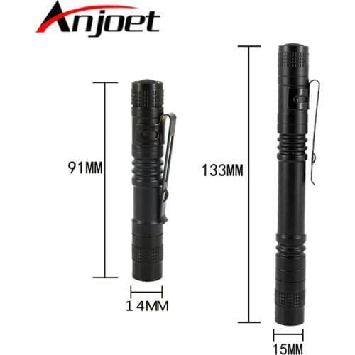 Anoet 800LM Lamp XPE-R3 LED Mini Flashlight Ultra Bright Handy Penlight Torch Pocket Portable 1 Mode Lantern For Camping Outdoor