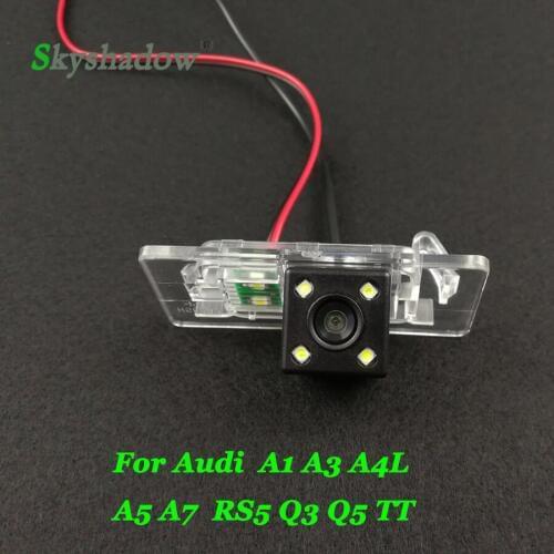 Car CCD Night Vision Backup Rear View Camera Wilress Monitor Parking Assistance For Audi A4L A4 TT A1 A3 A5 A7 Q3 Q5 RS5
