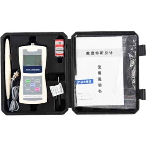 Digital Tesla Meter with Range 200mT（2000Gs）2000mT（20000Gs）Large Screen HD Backlight