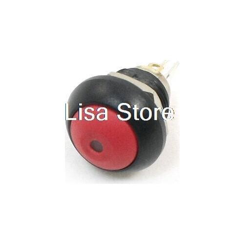 DC 36V 2A Red Illuminated LED 12mm Momentary Pushbutton Switch 1NO