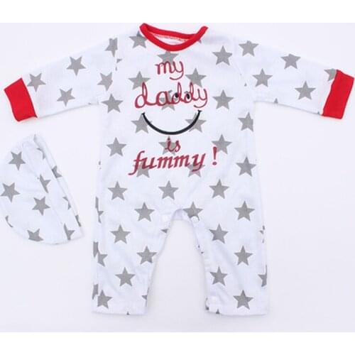 Bebe Clothes 55.8 Cm 22 Inch Baby Dolls Clothes Jumpsuit Dress for Boy Girl Boneca Bebé Newborn Doll Accessories Gift