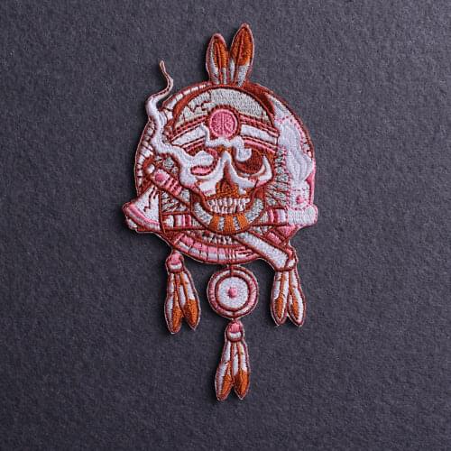 Diy King Animal Iron On Patches On Clothes Skull Patch Embroidered Patches For Clothing Punk Applique Patch Jacket Stripe Sewing