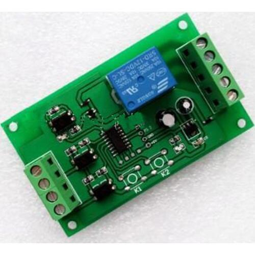 Two signal inputs / programmable control panel / relay module / trigger delay self-locking DC5/12/24V