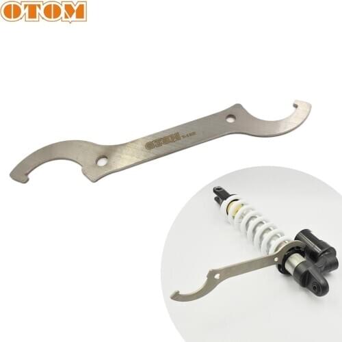 OTOM Wrench For Rear Shock Absorber Universal Stainless Steel Hook Spanner For KTM Honda Kawasaki Suzuki Yamaha CRF RMZ One Pcs