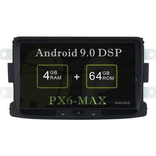 KOOCAVS 8" IPS Android 9.0 Car GPS Radio Player for Renault Duster Dacia Sandero Duster Captur Lada Xray 2 Logan Multimedia