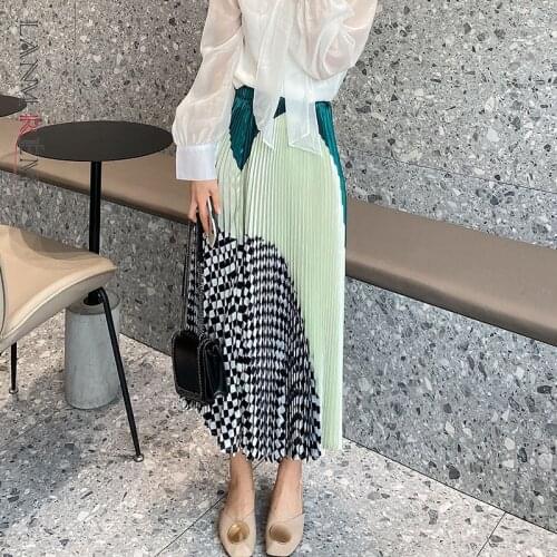 LANMREM High Waist Skirts For Women