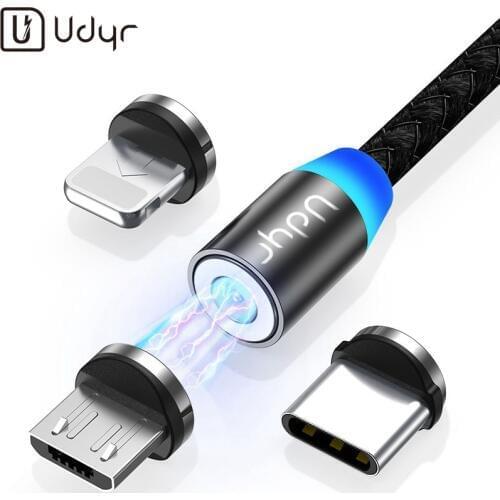 Udyr 1M 2M Magnetic Cable Micro usb Type C Magnetic usb Charging Cable For iPhone xr Xiaomi Samsung Mobile Phone Cables USB Cord