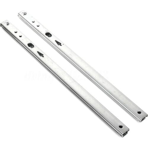 Micro Drawer slide Ball Guide Two Sections 17mm Wide Steel Fold Drawer Steel Ball Slide Rail Furniture Hardware Fittings