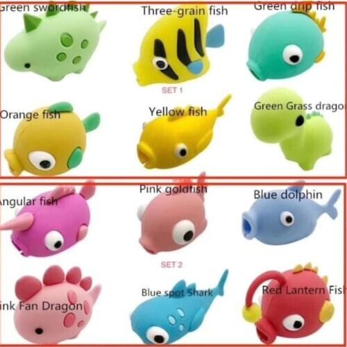 Cute Animal Cable Protector Cord Wire Cartoon Protection Mini Silicone Cover Charging Cable Winder For Iphone Charger Cable